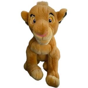 Vintage Disney Store Original Young Simba Plush Cuddly Toy Lion King 14"